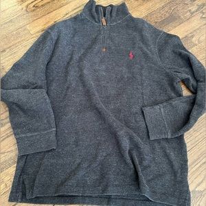 L - Grey Polo Ralph Lauren Quarter Zip